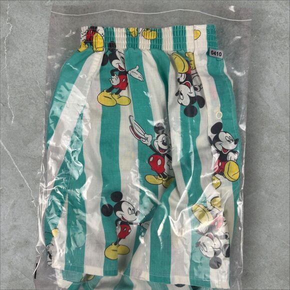 Vintage Walt Disney Mickey Mouse Striped It's A Boxer Shorts Made In USA - Large - Picture 7 of 7